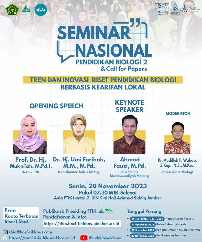 Seminar Nasional Pendidikan Biologi 2 2023